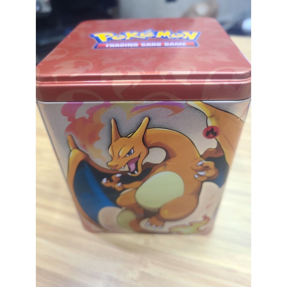 Pokemon TCG Fire Stacking Tin Only